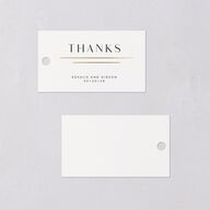 Refined Frame Favor Gift Tags Gold Snow Signature