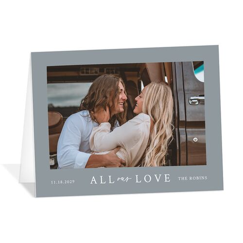 Captured Love Thank You Cards Dusty Blue