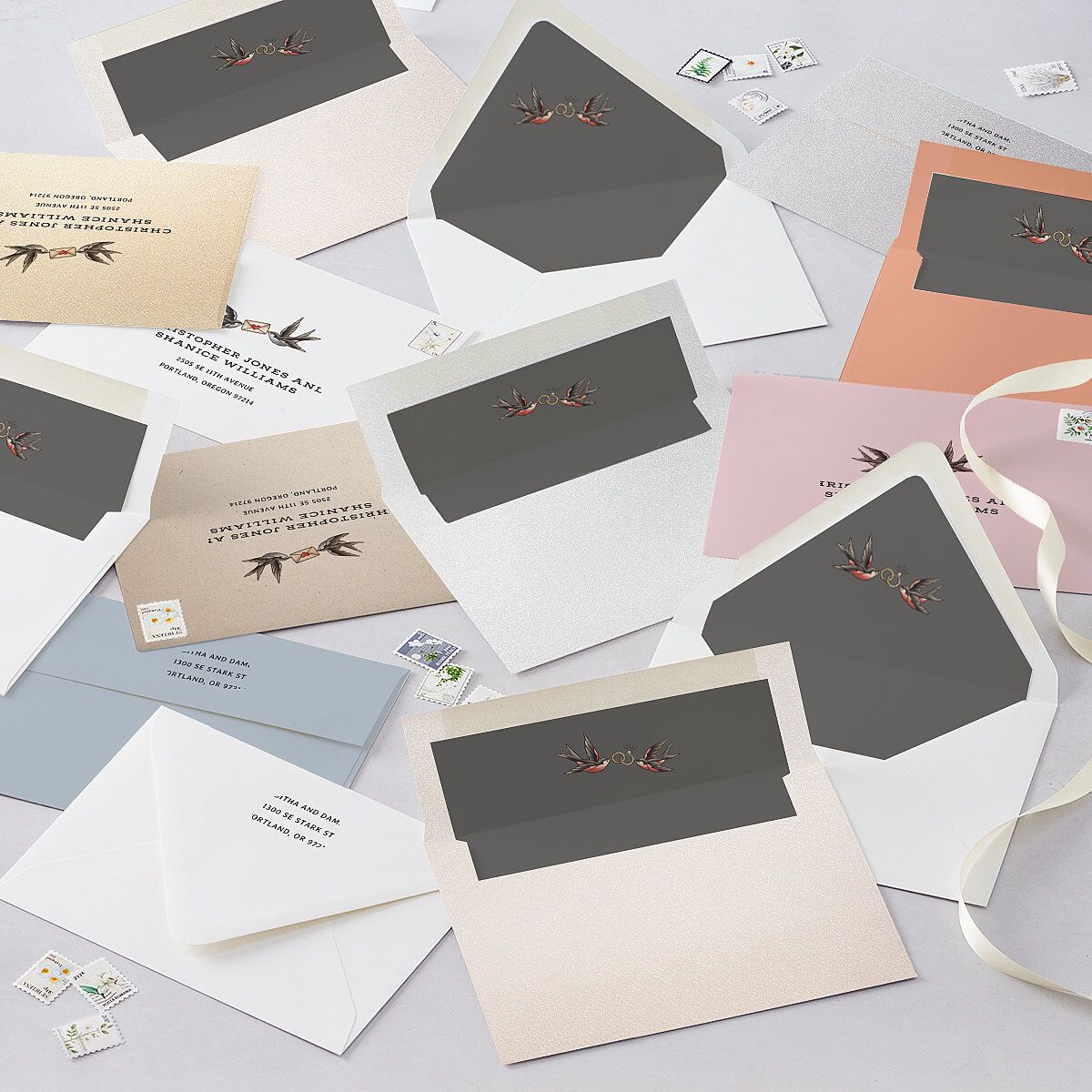Til Death Tattoos Envelope Liners Midnight Standard