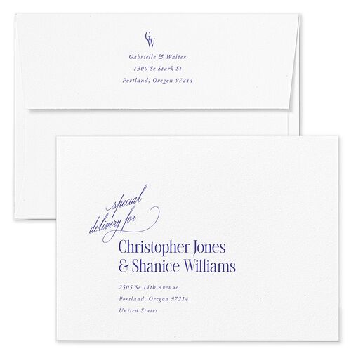 Stay For The Party Save The Date Card Envelopes Kraft Maritime Recipient Address Signature Standard