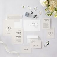 Simple Elegant Black Tie Wedding Invitations Champagne Signature Blank No Standard