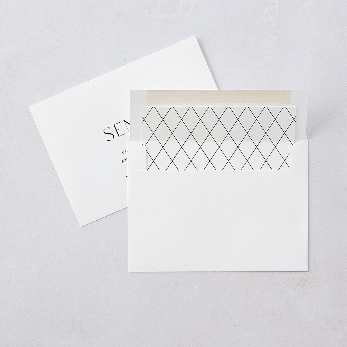 Film Strip Save The Date Cards Pure White Signature smooth Blank No Standard