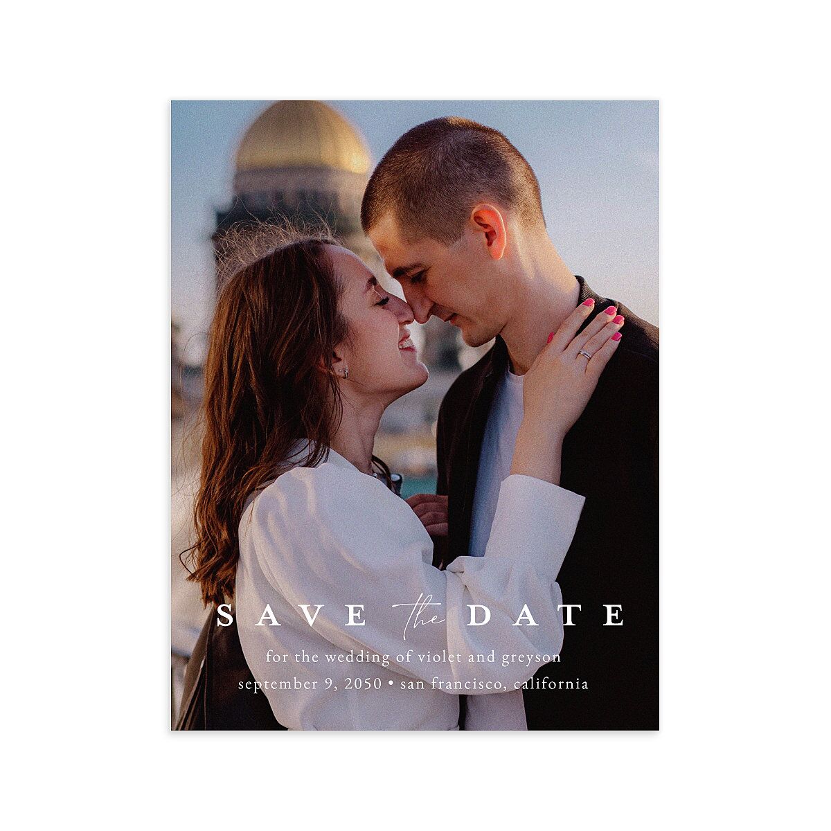 Ethereal Floral Save the Date Petite Cards