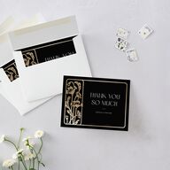 Gilded Nouveau Thank You Cards Gold Licorice