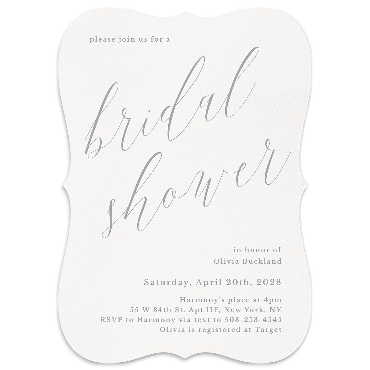 At Last Bridal Shower Invitations