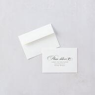 Timeless Frame Wedding Response Cards Gold Pure White Signature Standard