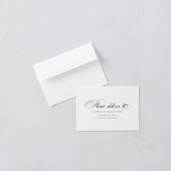 Timeless Frame Wedding Response Cards Gold Pure White Signature Standard