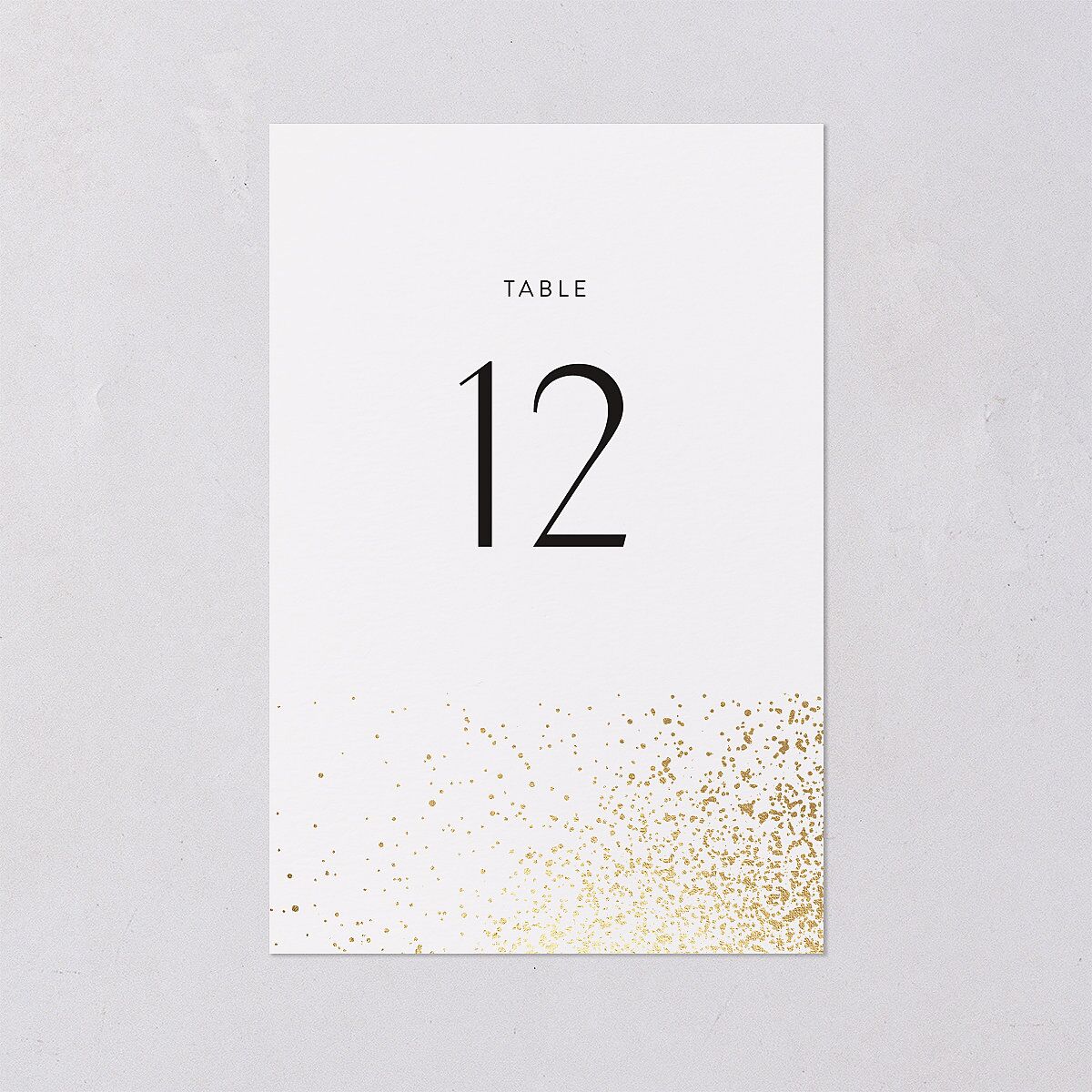 Shimmering Frame Table Numbers Gold Off-White Signature