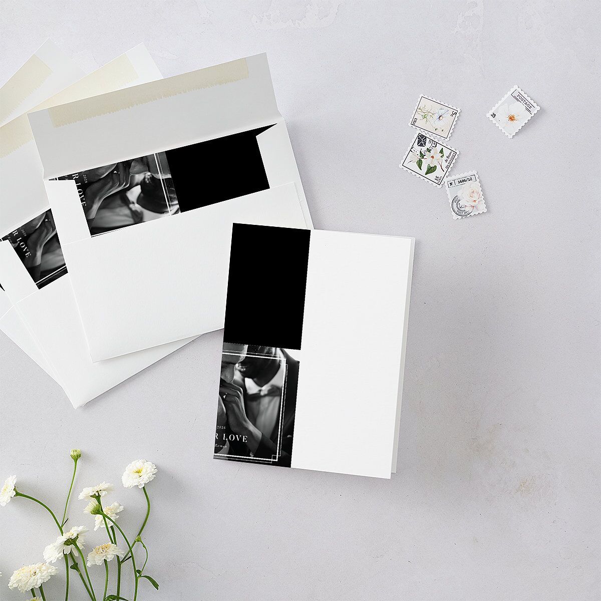 Luxe Monogram Thank You Cards — view 2