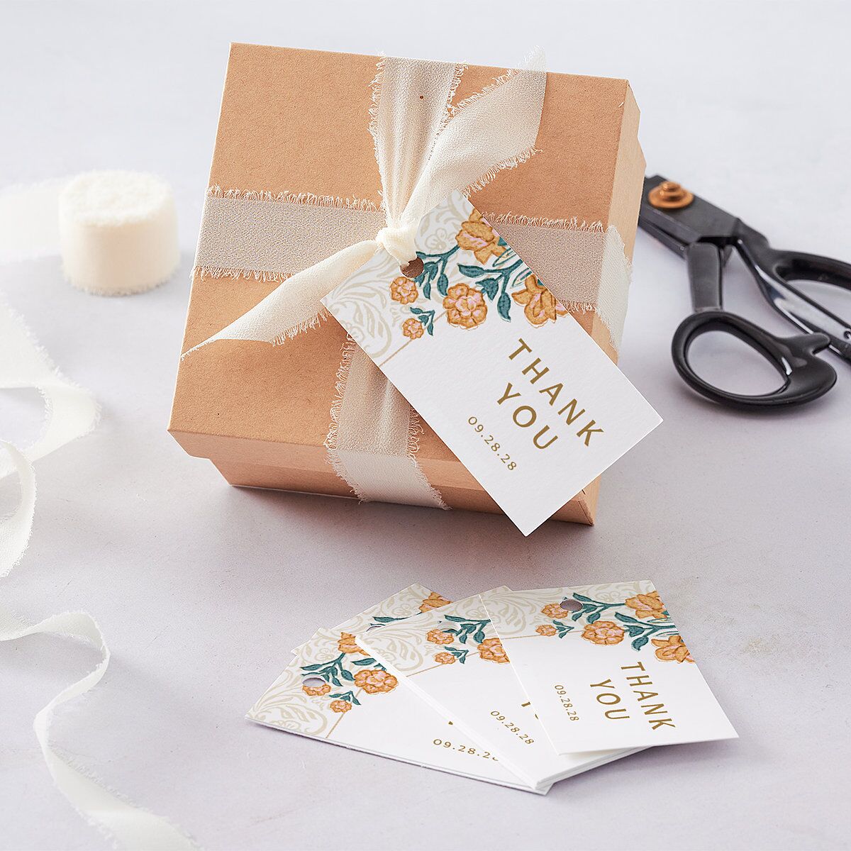 Botanical Blooms Favor Gift Tags Daffodil Signature