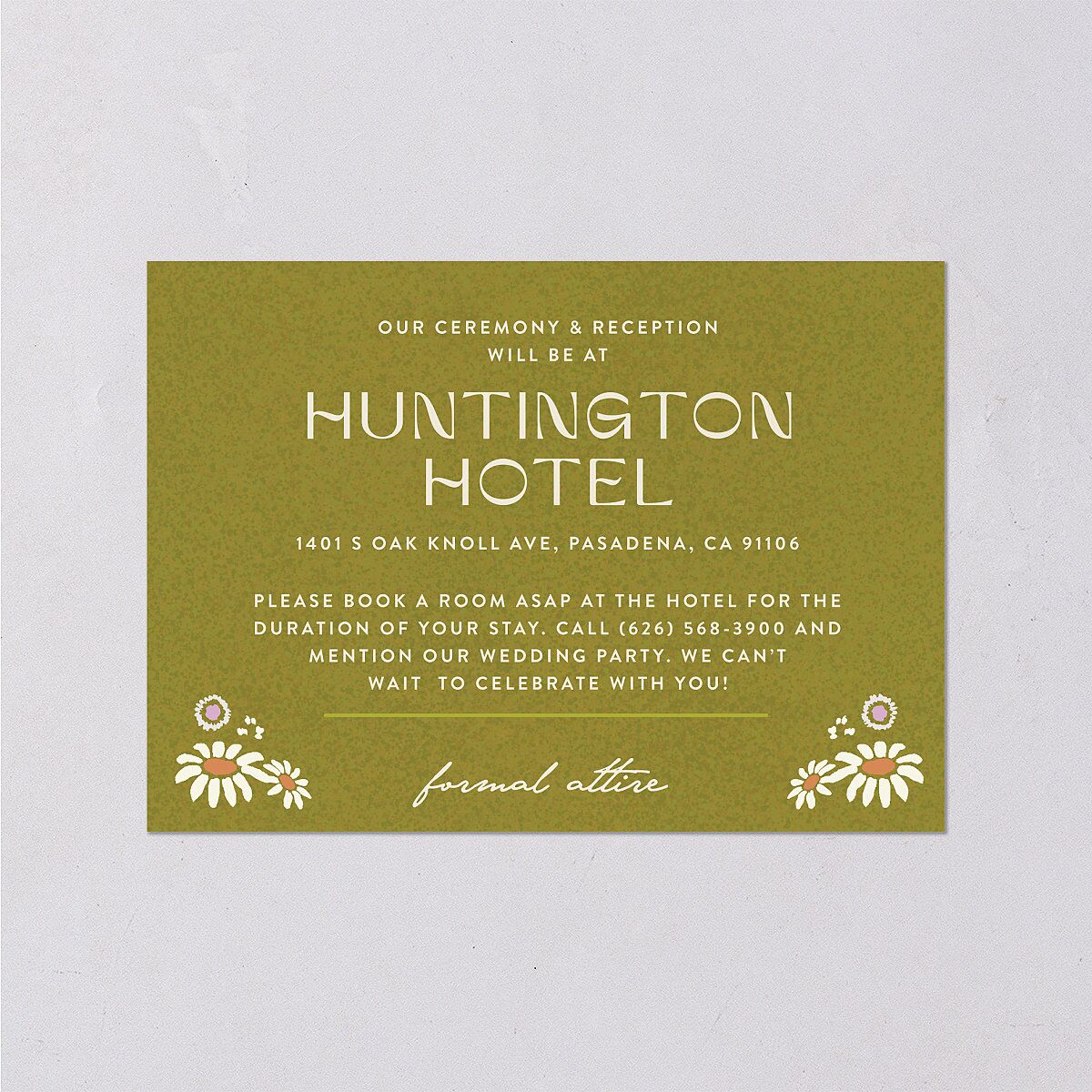 Wildflower Nouveau Wedding Enclosure Cards — view 2