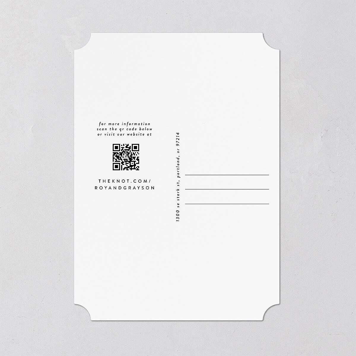 Elegant Grid Save the Date Cards Licorice Signature smooth Blank No