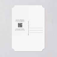 Elegant Grid Save the Date Cards Licorice Signature smooth Blank No