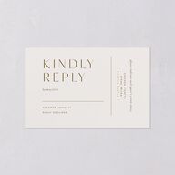 Surround All-in-One Wedding Invitations Mist Signature Light Both Recipient and Return Addresses No