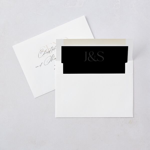 Overlay Save the Date Cards Champagne Signature smooth Blank No Standard