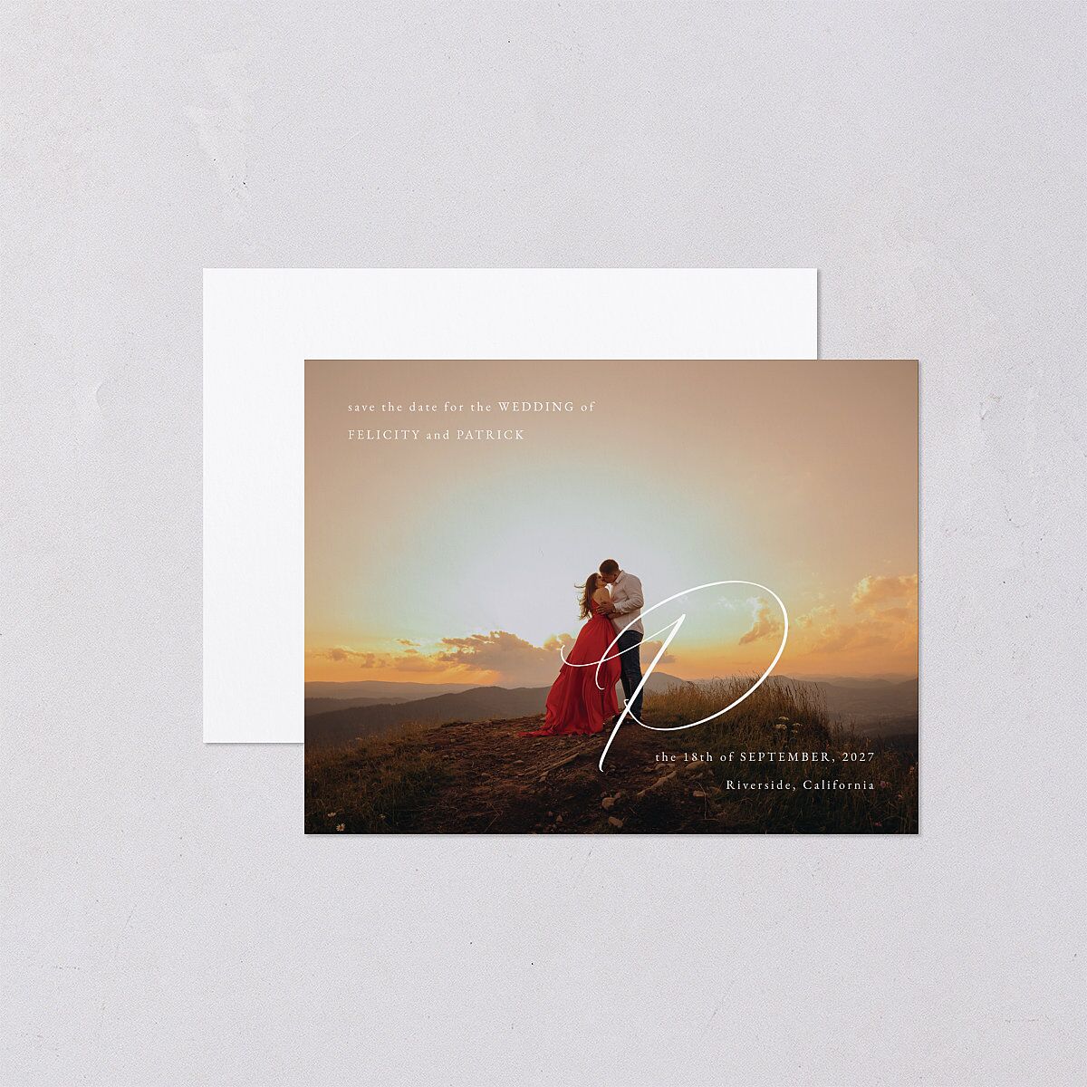 Simply Devoted Save the Date Petite Cards Pure White Signature smooth Blank Standard
