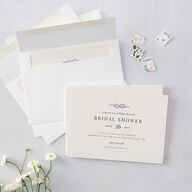 Elegant Lighthouse Foil Bridal Shower Invitations Maritime Signature Blank