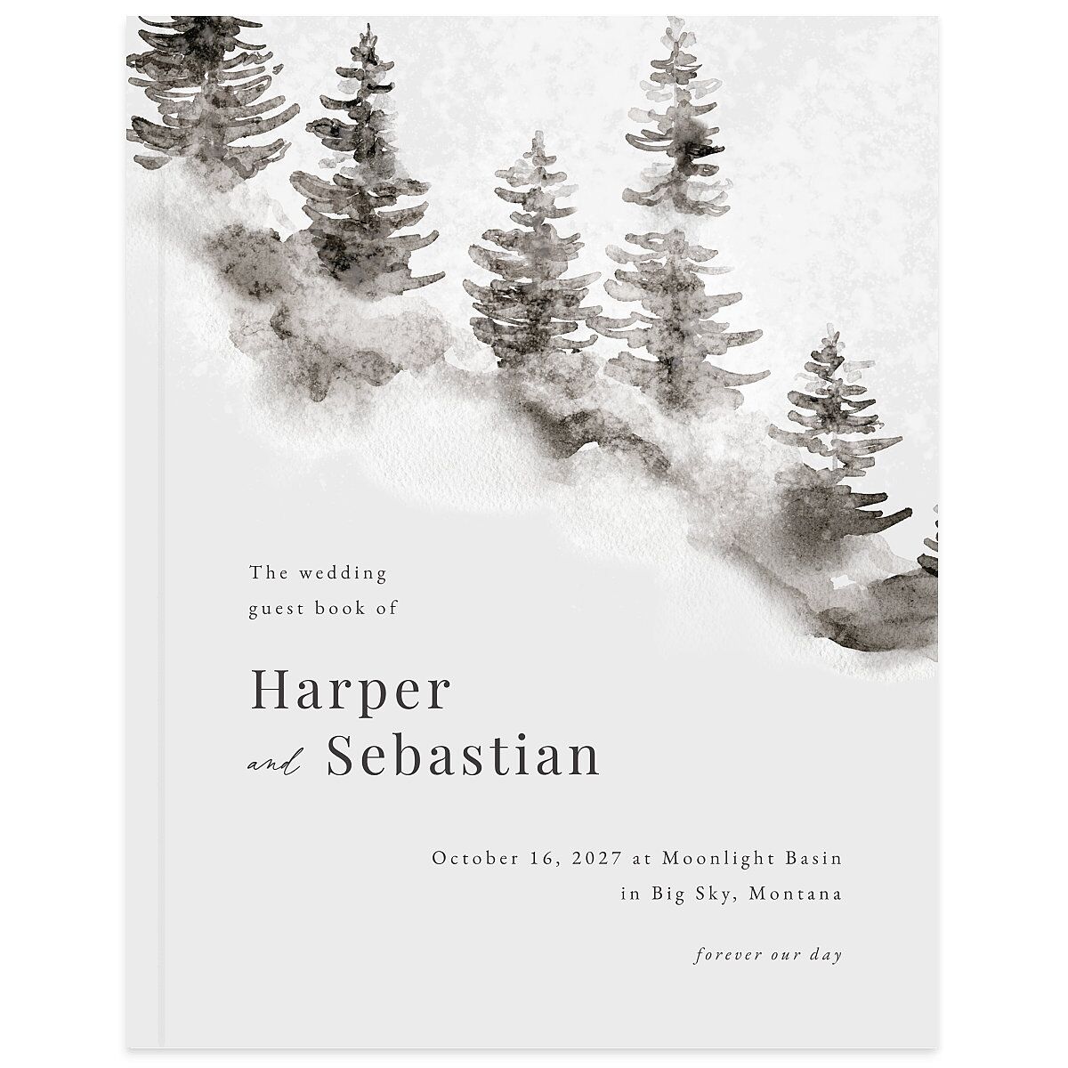 Snowy Mountainside Guest Books