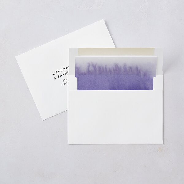 Painted Ethereal Standard Envelope Liners Standard Jewel Purple Liner