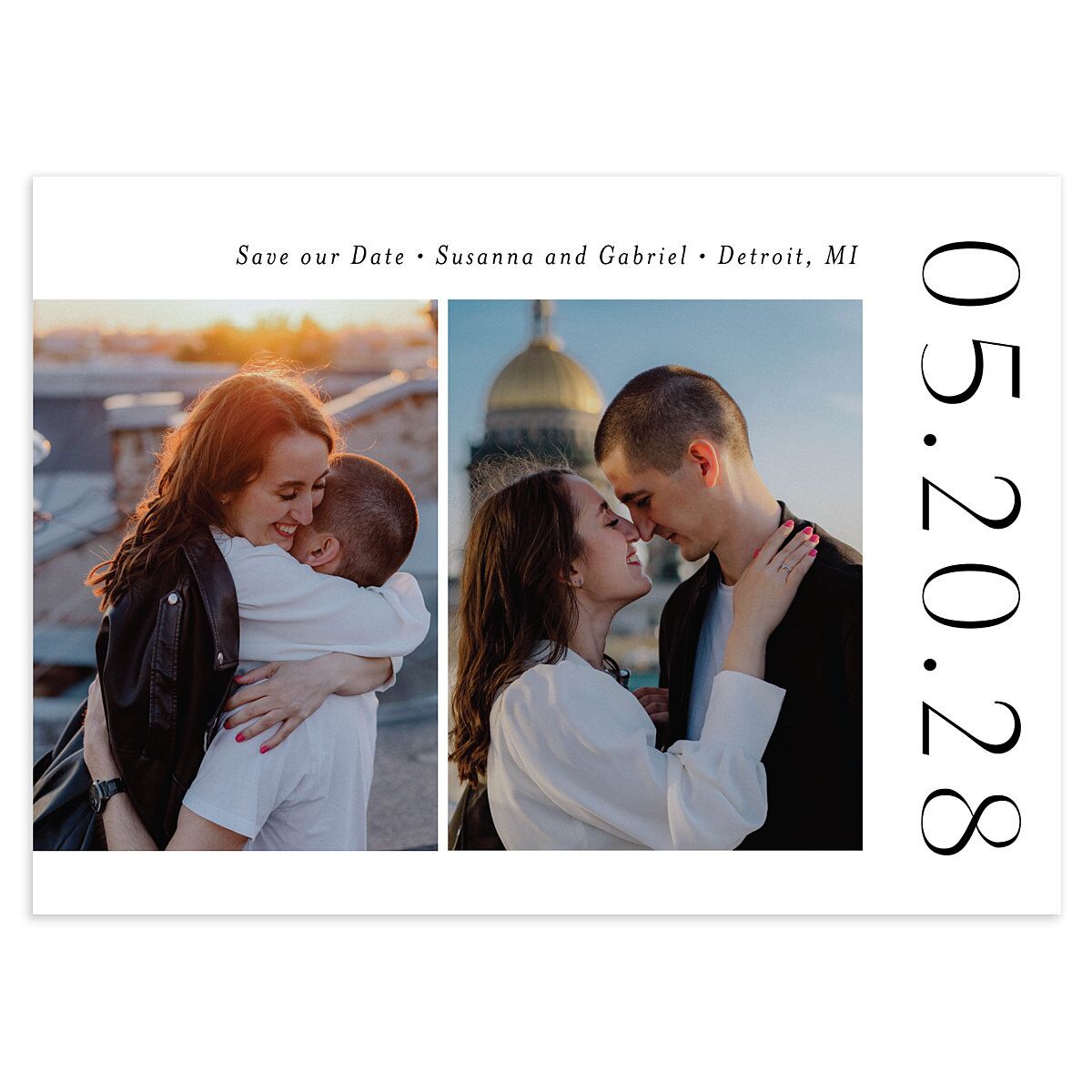 Timeless Love Save the Date Cards