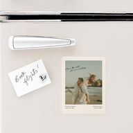 Vintage Film Photo Save The Date Magnets Sand Magnet Paper