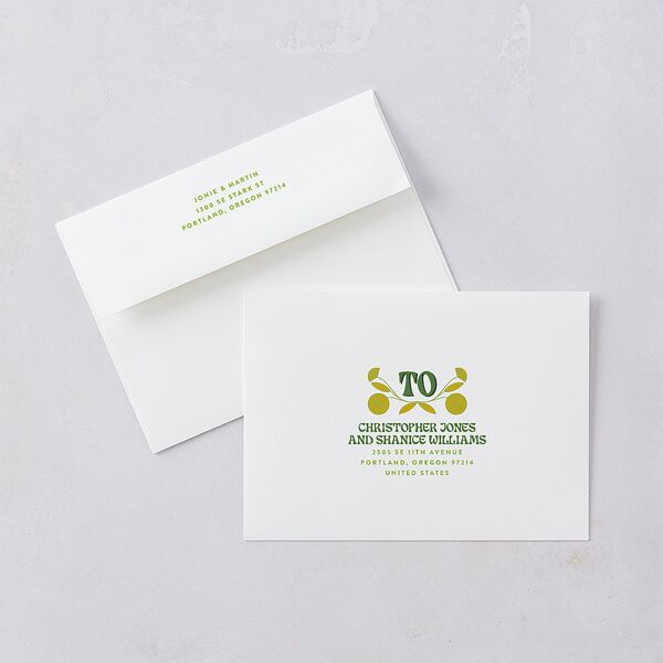 Wedstock Wedding Invitations Scottish Green Signature Blank No Standard