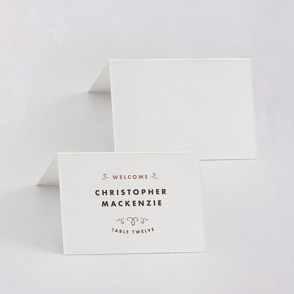 Cinematic Place Cards Linen Signature