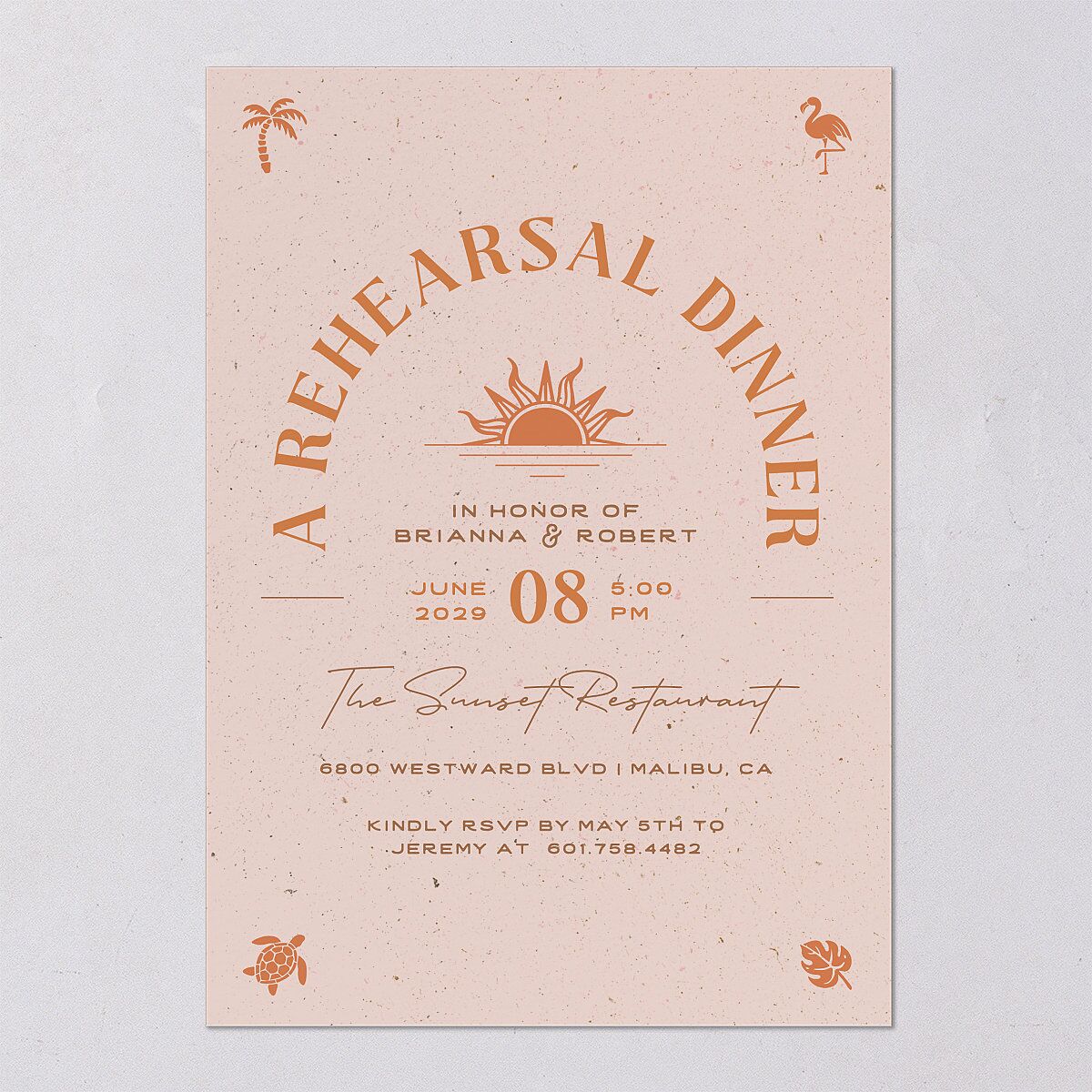 Beach Party Rehearsal Dinner Invitations — view 6