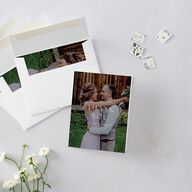 Graceful Chuppah Thank You Cards Pure White