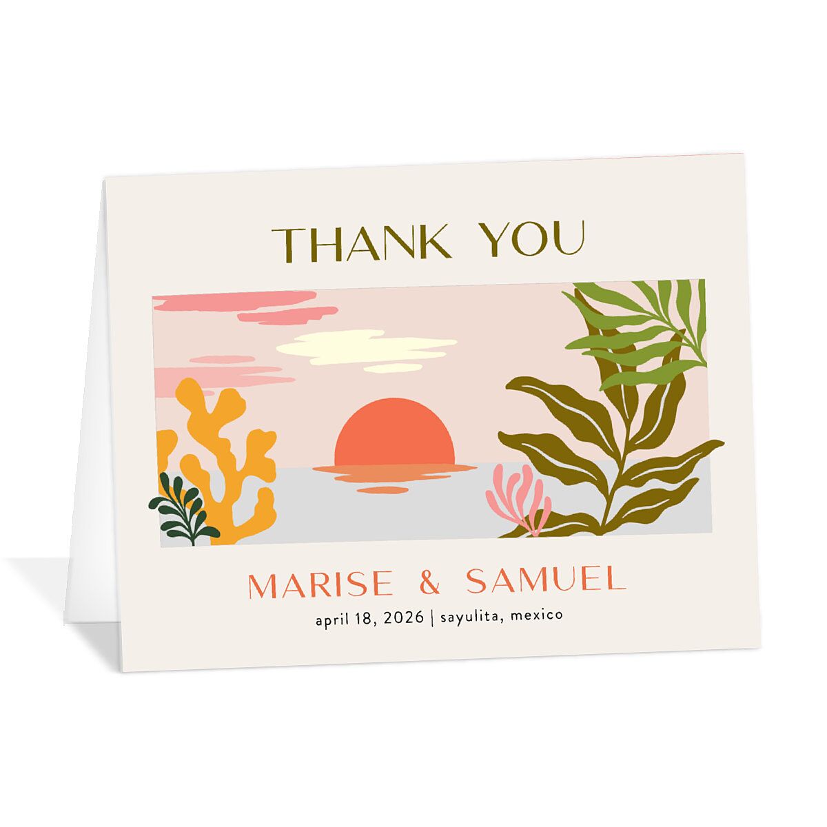 Impressionist Paradise Thank You Cards