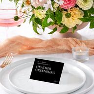 Magazine Cover Place Cards Licorice Signature