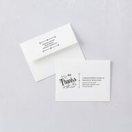 Western Gothic Thank You Cards Licorice