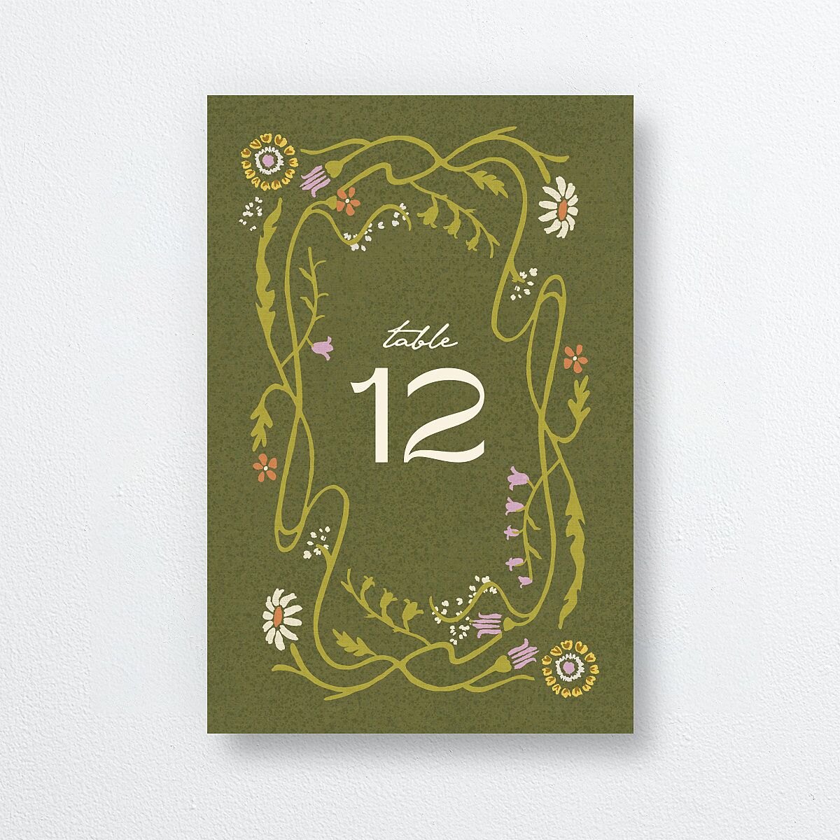 Wildflower Nouveau Table Numbers — view 1