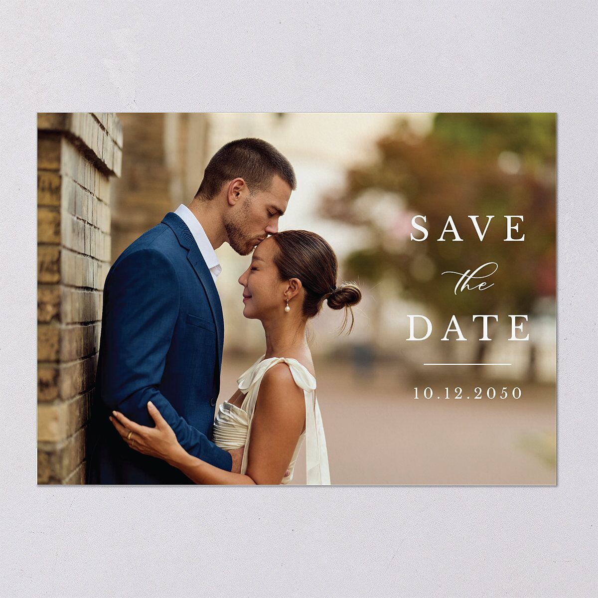 Eucalyptus Frame Save The Date Cards — view 12