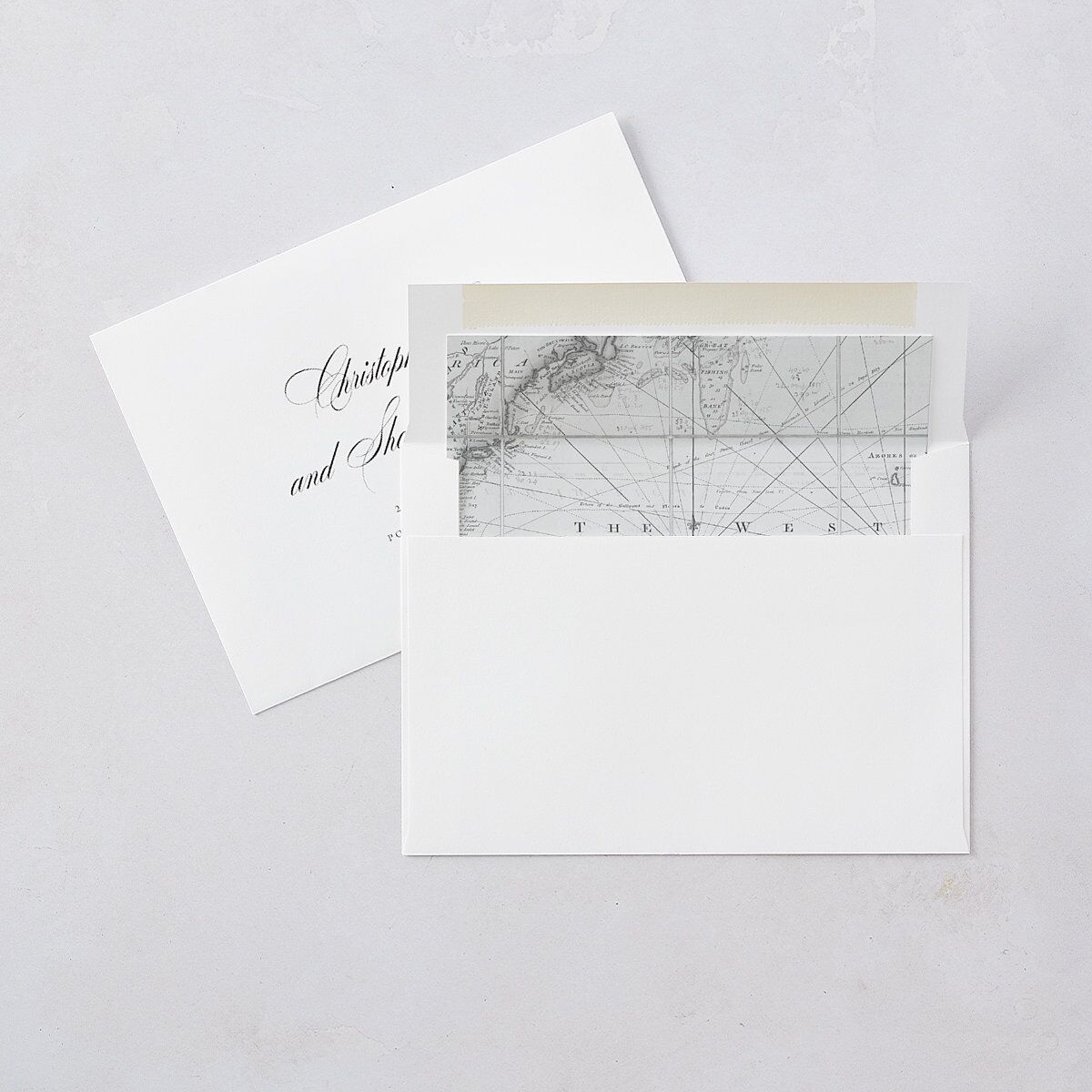 Formal Nautical Wedding Invitations Midnight Signature Blank No Standard