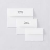 Vintage Film Photo Rehearsal Dinner Invitation Envelopes Sand White Both Recipient and Return Addresses Signature Standard