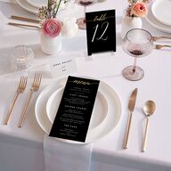 We Do Foil Table Numbers Gold Midnight Signature