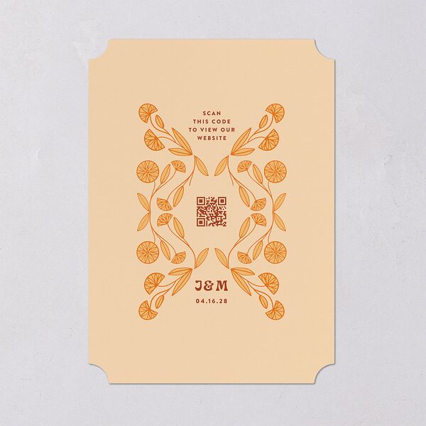 Wedstock Save the Date Cards Red Clay Signature smooth Blank No