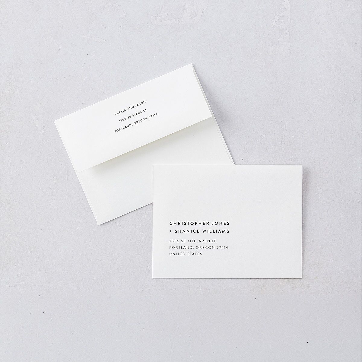 Palm and Protea Thank You Cards Sky
