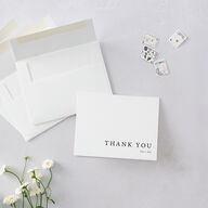 Natural Palette Thank You Cards Pure White