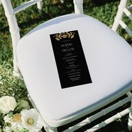 Gilded Nouveau Wedding Programs Gold Licorice Signature