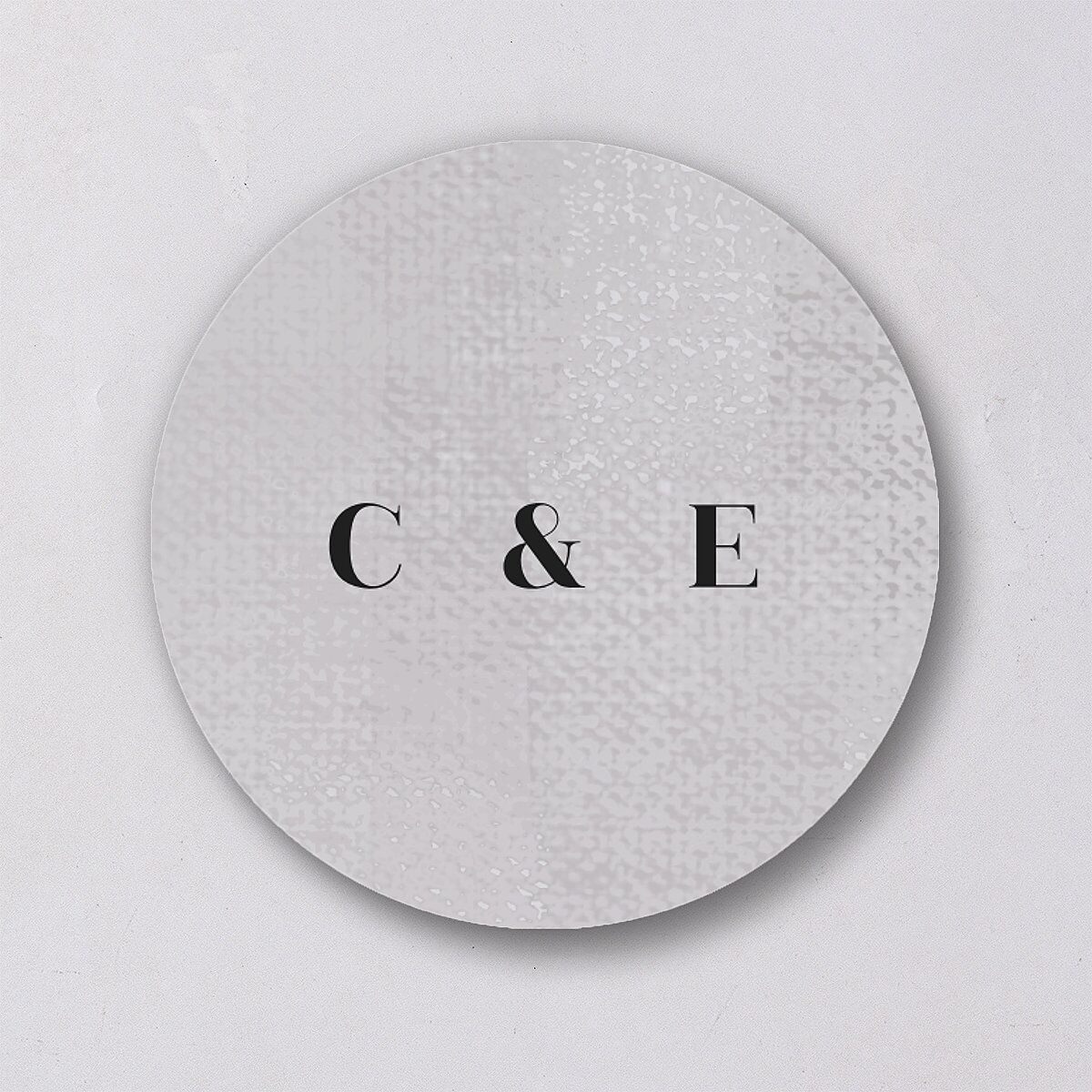 Minimal Accent Wedding Stickers Fog