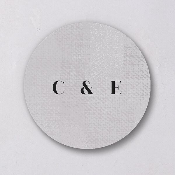 Minimal Accent Wedding Stickers Fog