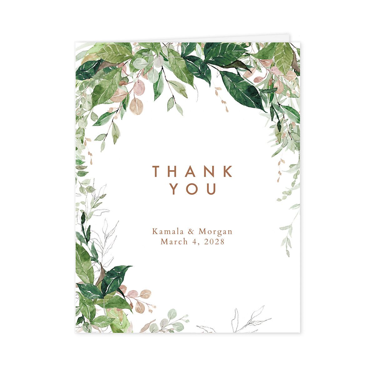 Wild Vines Thank You Cards
