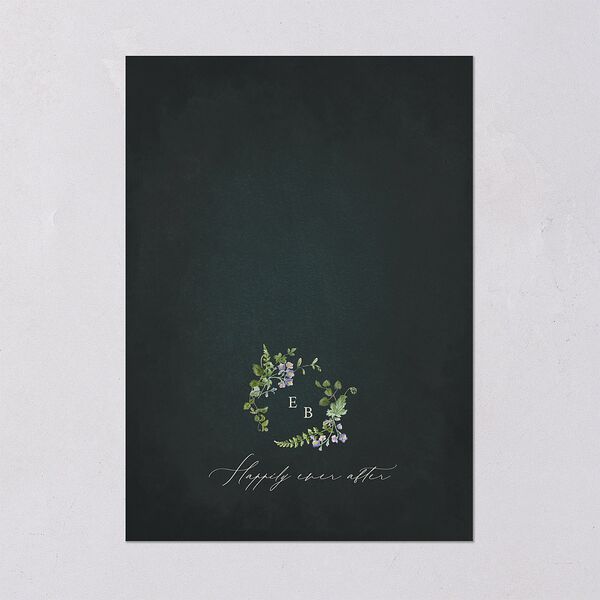 Mushroom Garden Fairytale Wedding Invitations Dark Green Signature Blank No Standard