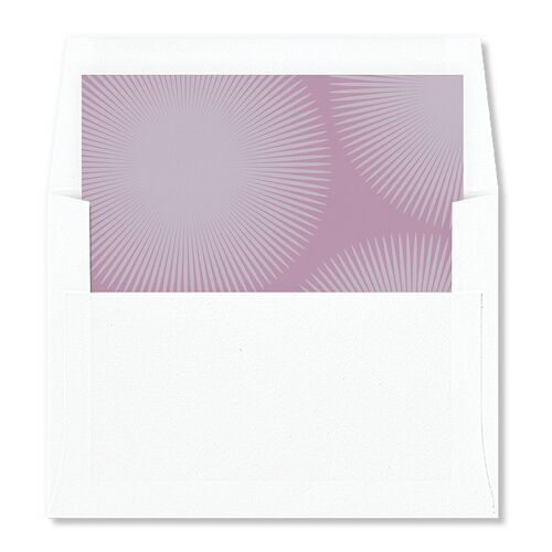 Retro Sunburst Envelope Liners Orchid Standard
