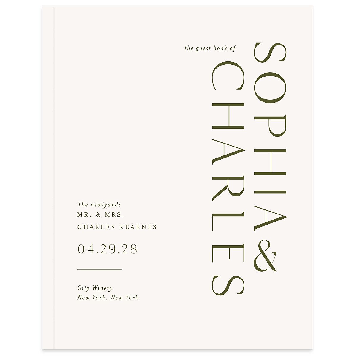 Timeless Elegance Wedding Guest Book