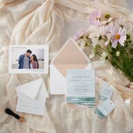 Painted Beach Euro Envelope Liners Dusty Blue Luxe
