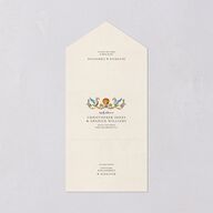 Medieval Renaissance All-in-One Wedding Invitations Moss Signature Light Both Recipient and Return Addresses No