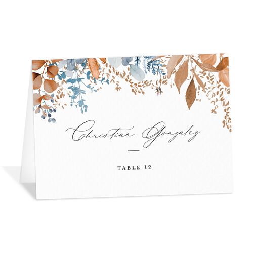 Gorgeous Greenery Place Cards Tan Signature